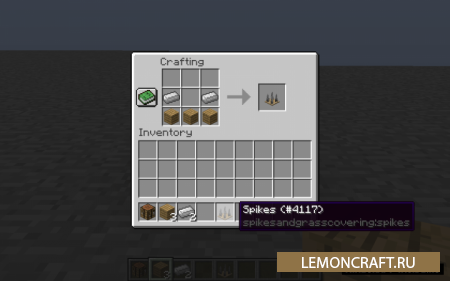 Мод на шипы и траву Spikes and Grass Covering [1.12.2]